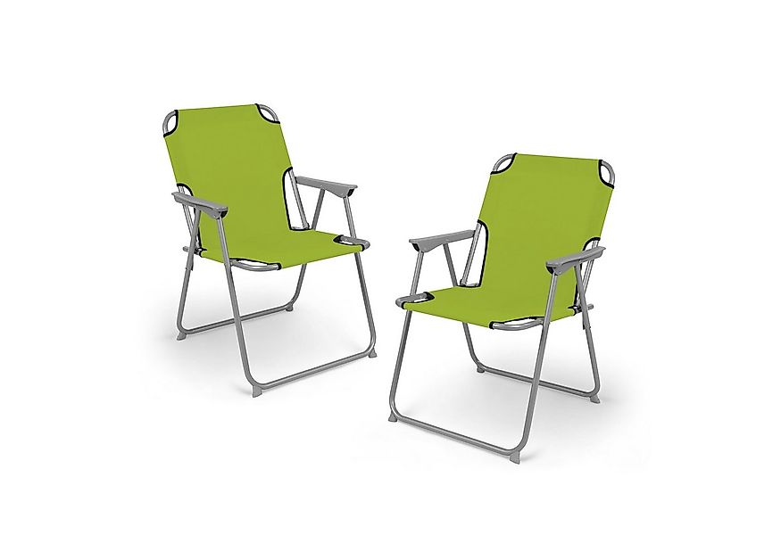 Spetebo Campingstuhl Camping Klappstuhl belastbar bis 120 kg - 2er Set (Anz günstig online kaufen