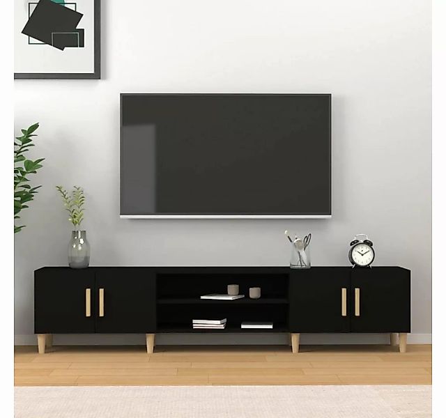 vidaXL TV-Schrank TV-Schrank Schwarz 180x31,5x40 cm Holzwerkstoff (1-St) günstig online kaufen