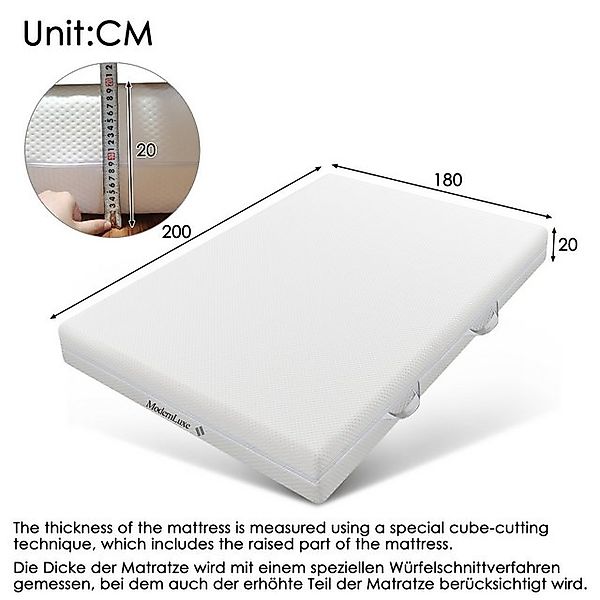 HAUSS SPOLE Polsterbett 180×200 mit Ladefunktion, LED-Beleuchtung und 4 Sch günstig online kaufen