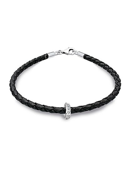 Elli Armband Leder mit Bead Kristalle günstig online kaufen