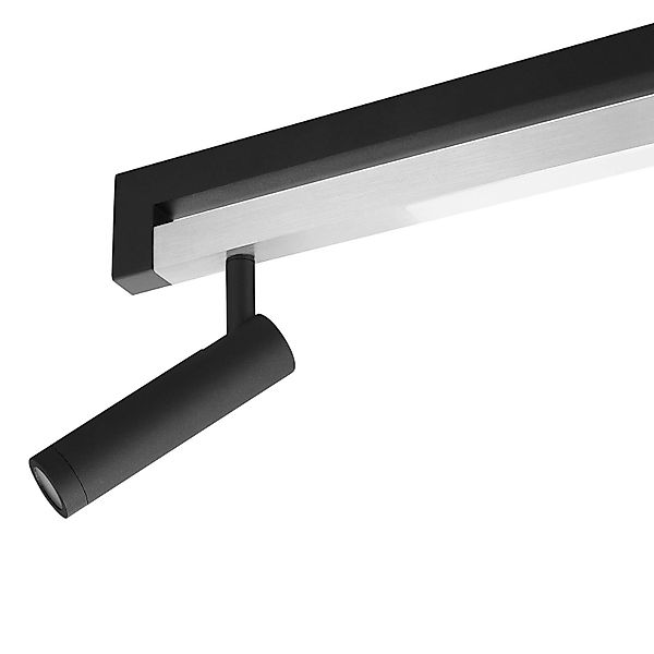 LED-Deckenstrahler Pulse, schwarz, 100 cm, Metall günstig online kaufen