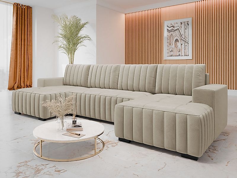 MIRJAN24 Wohnlandschaft Hugo U, mit Bettkasten günstig online kaufen