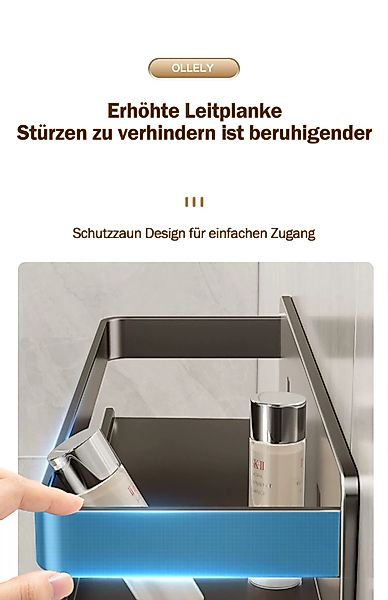 Luckice Duschablage Edelstahl Eckregal,Ohne Bohren, 30/40/50cm,Duschkorb, günstig online kaufen