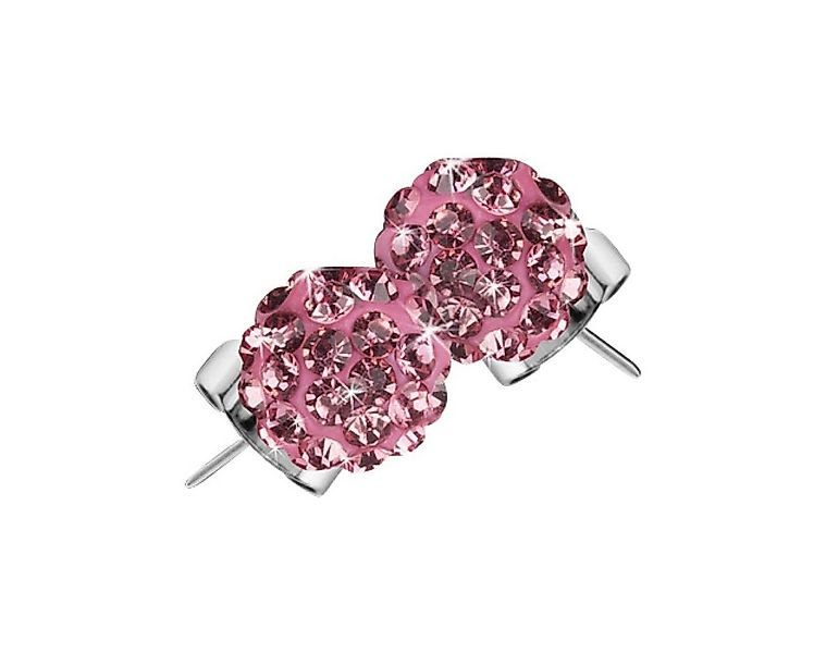 Taffstyle Paar Ohrstecker Ohrringe Perlenohrstecker Shamballa Glitzer Stras günstig online kaufen