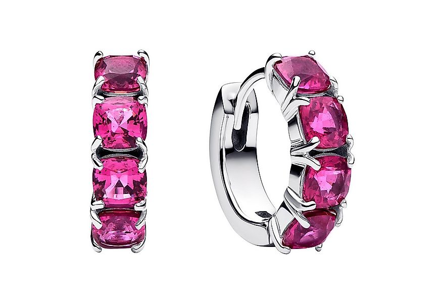 Pandora Paar Creolen Damen-Pink Silber günstig online kaufen