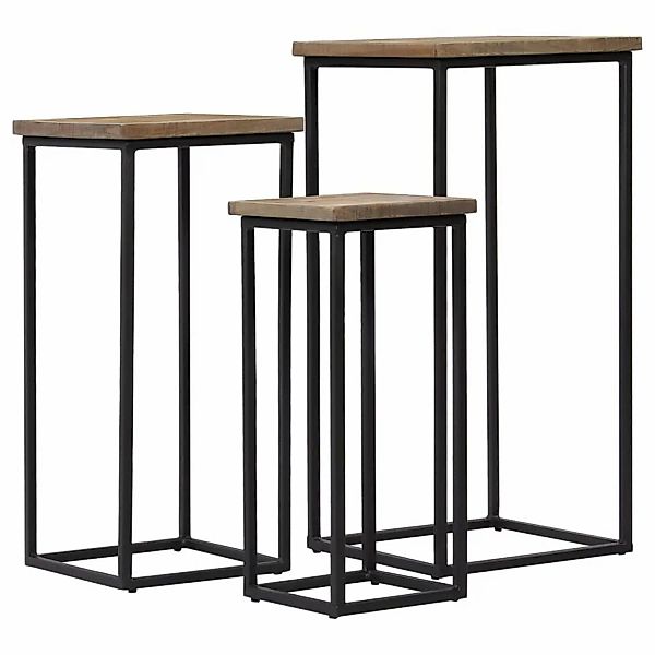 Beistelltisch-set 3-tlg. Recyceltes Teak günstig online kaufen