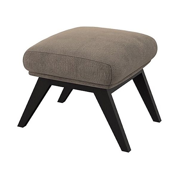 FLEXLUX Polsterhocker »Adria«, Fuß schwarz, Fußhocker für Ohrensessel günstig online kaufen