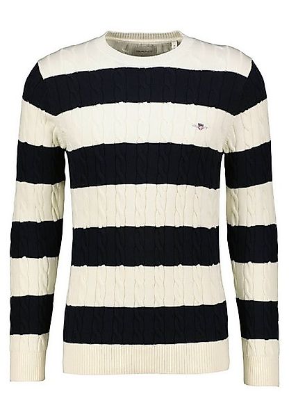 Gant Strickpullover Herren Zopfstrick-Pullover günstig online kaufen