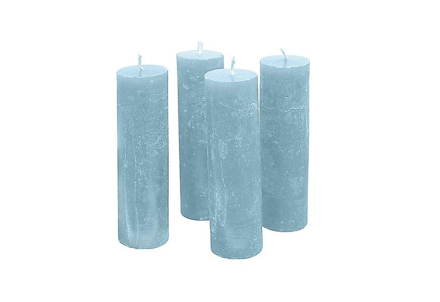 Mirabeau Stumpenkerze Kerze 4er Set Muriel blau (4er Set, 4er Set), none günstig online kaufen