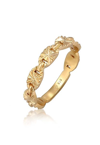 Elli Fingerring Bandring Plättchen Stern Look günstig online kaufen