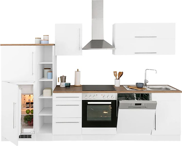 KOCHSTATION Küchenzeile "KS-Samos", mit E-Geräten, Breite 310 cm günstig online kaufen