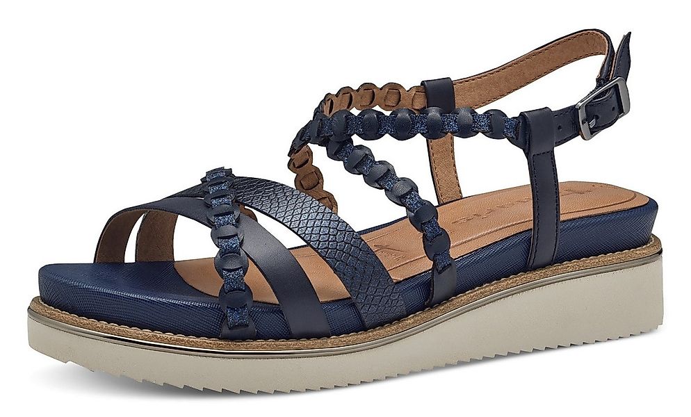 Tamaris Keilsandalette, Riemchensandale, Sommerschuh mit verstellbarer Schn günstig online kaufen