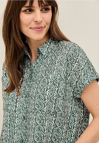 Gemusterte Hemdbluse günstig online kaufen