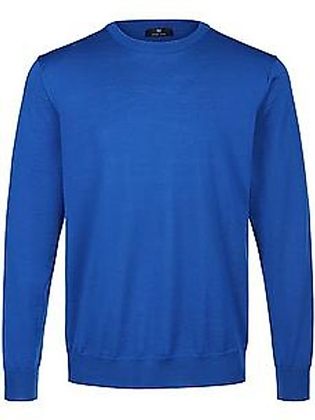 Rundhals-Pullover Peter Hahn blau günstig online kaufen