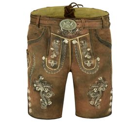 Myooka Trachtenlederhose Herren Lederhose Kurz Antik günstig online kaufen