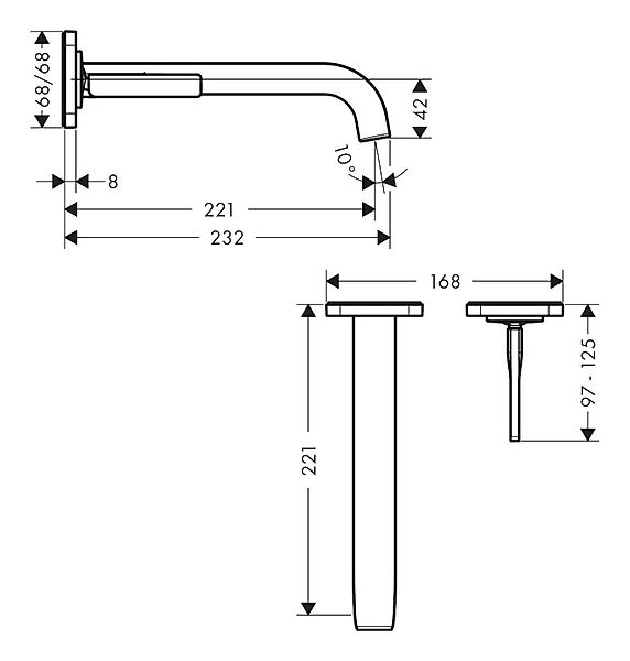 hansgrohe Unterputzarmatur Axor Citterio E Waschtischmischer günstig online kaufen