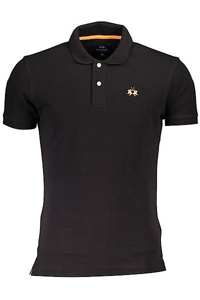 La Martina Poloshirt Elegantes Herren Kurzarm Poloshirt in Schwarz mit günstig online kaufen