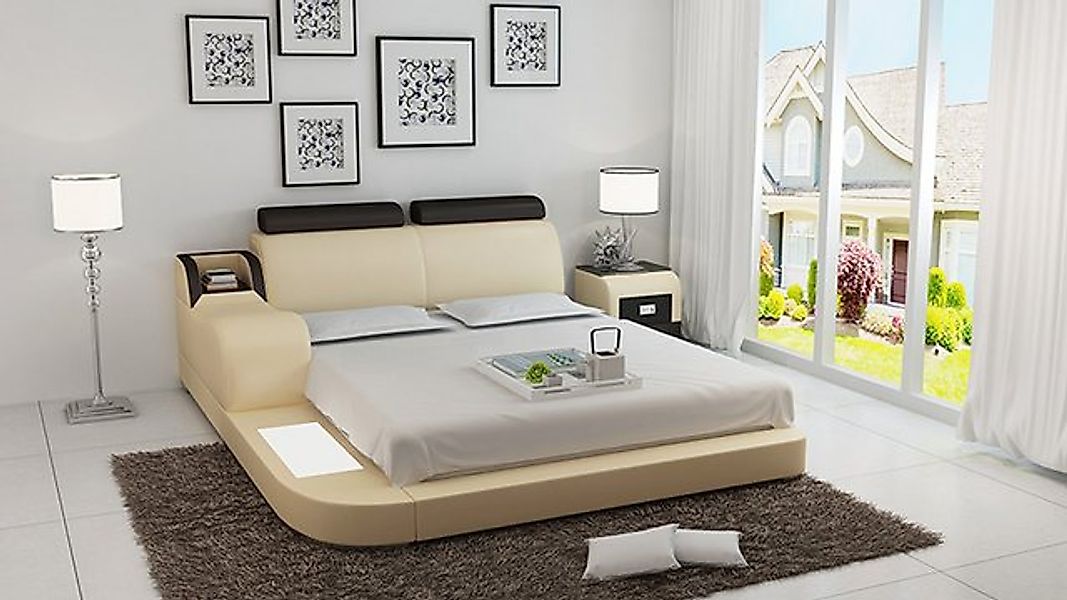 Xlmoebel Bett Doppelbett Wasserbett Hotel Komplett-Set Leder Polster LB8813 günstig online kaufen