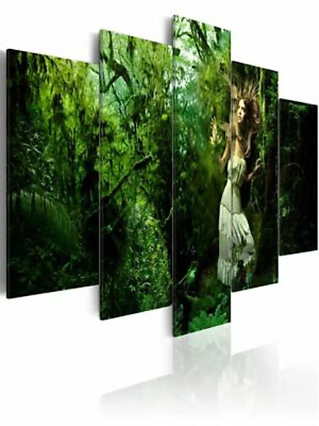 artgeist Wandbild Verloren im tiefen, grünen Wald Gr. 200 x 100 günstig online kaufen