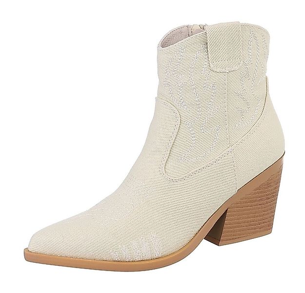 Ital-Design Damen Cowboyboots Western Westernstiefelette (88671900) Blockab günstig online kaufen