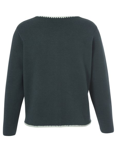 VIA APPIA DUE Strickjacke mit Kontraststreifen günstig online kaufen