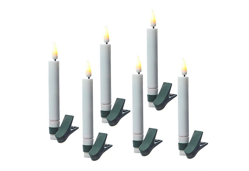 Deluxe Homeart LED-Christbaumkerzen LED Baumkerzen mit Clip Deluxe Baumbele günstig online kaufen