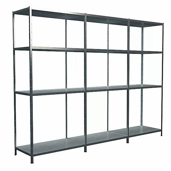 Schulte Steck-Grund- und 2 x Anbauregale 180 cm x 320 cm x 35 cm Verzinkt günstig online kaufen