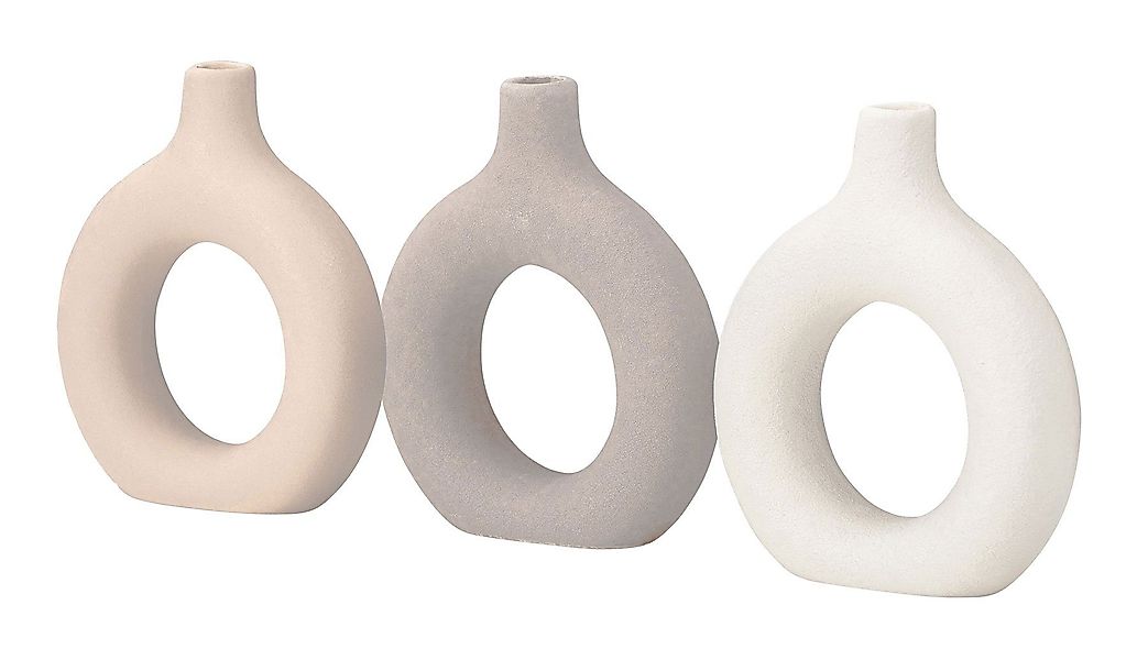 Levandeo® Dekovase, 3er Set Donut Vase günstig online kaufen