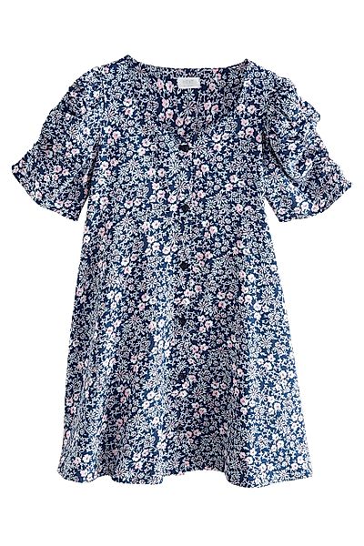 Next A-Linien-Kleid Kleid mit gerafften Ärmeln günstig online kaufen