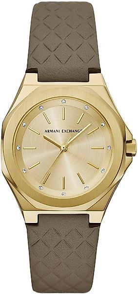 ARMANI EXCHANGE Quarzuhr AX4617, Armbanduhr, Damenuhr, Lederarmband, analog günstig online kaufen