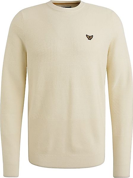PME Legend Structure Pullover Melange Ecru - Größe 3XL günstig online kaufen