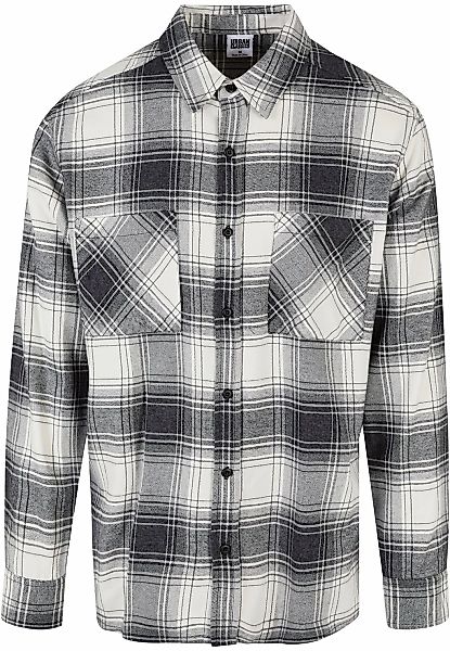 URBAN CLASSICS Langarmhemd "Urban Classics Herren Mock Check Shirt" 1 Stk. günstig online kaufen