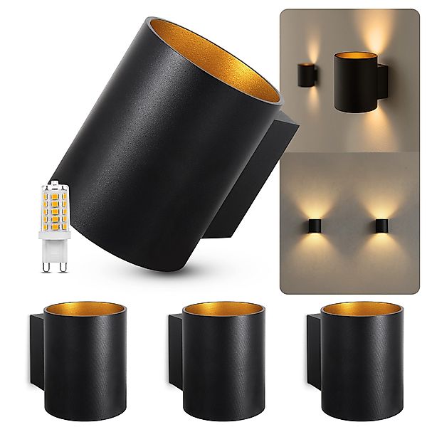 SSC-LUXon LED Wandleuchte TUANI Wandleuchte schwarz günstig online kaufen