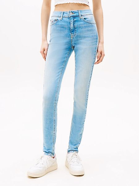 Tommy Jeans Skinny-fit-Jeans "NORA MR SKNY AH1280" mit Logo-Badge, Mid Rise günstig online kaufen