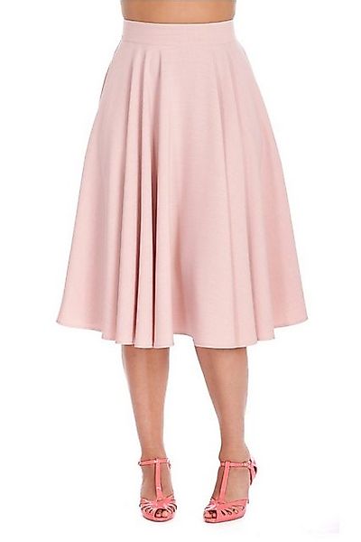 Banned A-Linien-Rock Sway Swing Rosa Retro Vintage Skirt günstig online kaufen
