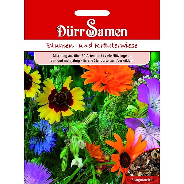 Dürr Samen Blumen- Und Kräuterwiese 50 Arten Ein- Und Mehrjährige Saatgut günstig online kaufen