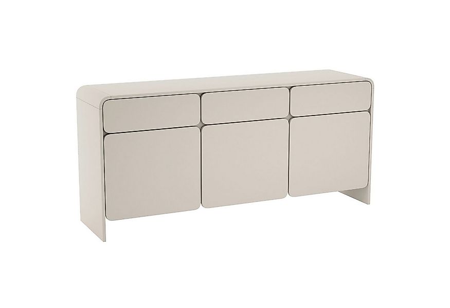 Selsey Sideboard LUMMO, Sideboard 3-türig mit 3 Schubladen, Kaschmirgrau, 1 günstig online kaufen