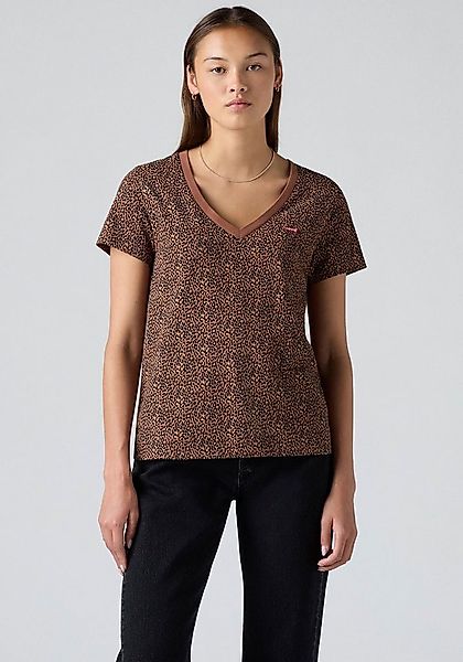 Levi's® T-Shirt Levi's® Leopard Perfect V-Ausschnitt-T-Shirt in normaler Pa günstig online kaufen