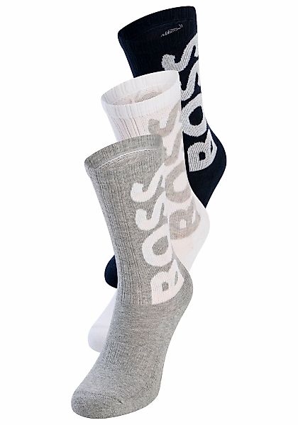 BOSS Socken "3P QS Rib Logo CC" mit Logo günstig online kaufen
