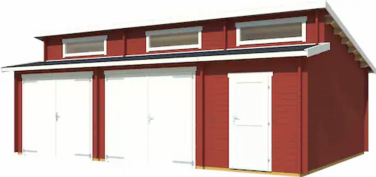 LASITA MAJA Garage »Hawaii«, (Set, Für 2 Fahrzeuge geeignet), Garage + 2 Ho günstig online kaufen