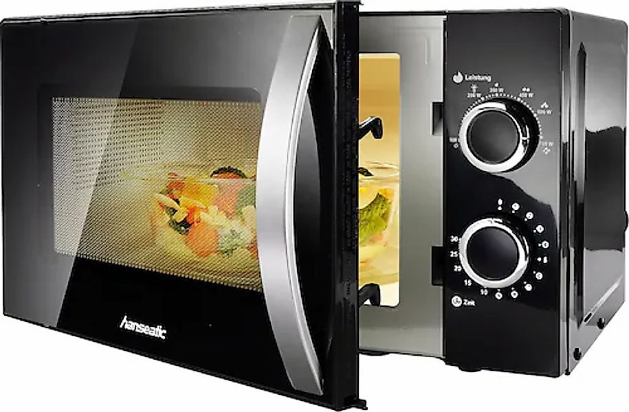 Hanseatic Mikrowelle »76409986«, Mikrowelle, 700 W, Auftaufunktion, 6 Leist günstig online kaufen