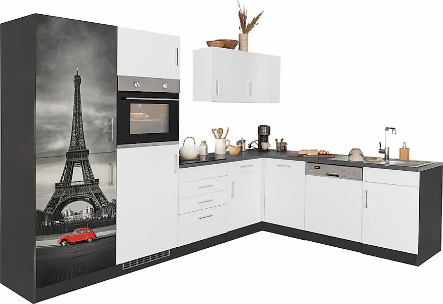 HELD MÖBEL Winkelküche "Paris", ohne E-Geräte, Stellbreite 290/220 cm günstig online kaufen