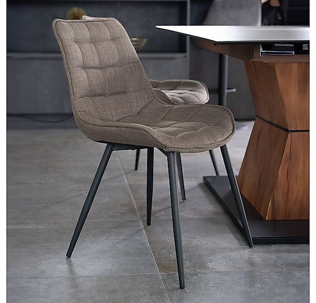 HOME DELUXE Esszimmerstuhl Polsterstuhl 2er - 8er Set IKALO (6 St), Gestell günstig online kaufen