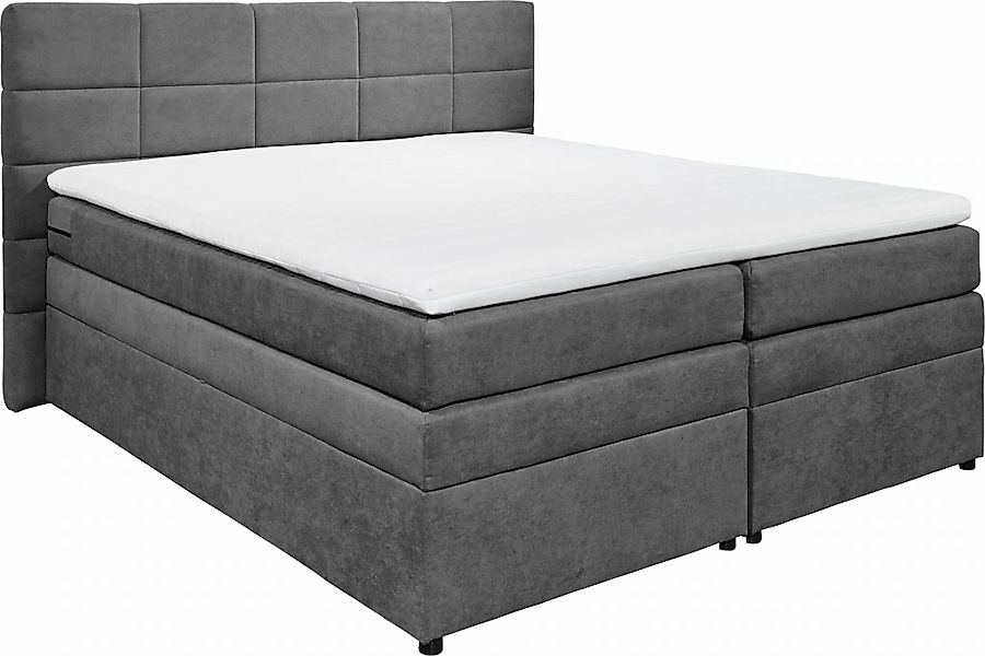 ED EXCITING DESIGN Boxspringbett »Tacoma«, inkl. Bettkasten und Topper günstig online kaufen