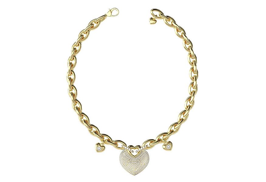 Guess Kette mit Anhänger Pavée en Goldfarben günstig online kaufen