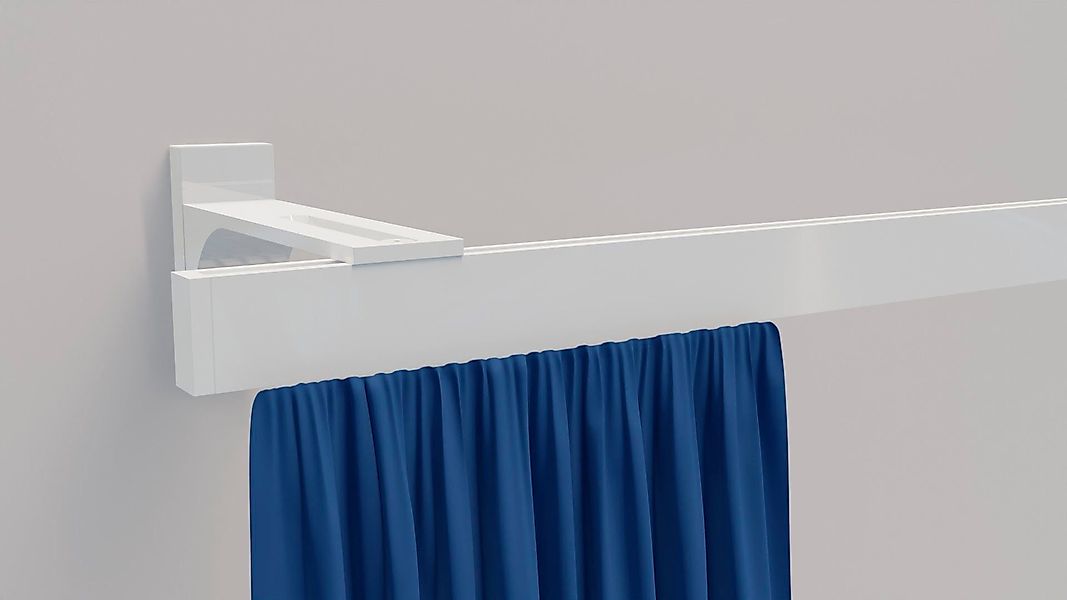 indeko Gardinenstange "Bern" 1 läufig-läufig Wunschmaßlänge Innenlauf Kompl günstig online kaufen