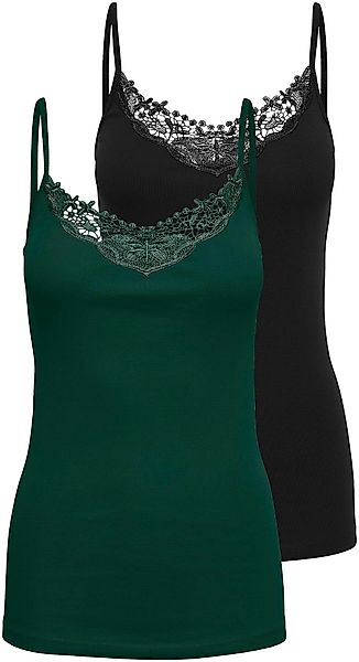 ONLY Spitzentop "ONLKIRA – Doppelpack mit Spitzendetail für feminine Looks" günstig online kaufen