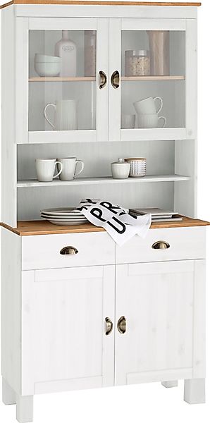 Home affaire Küchenbuffet "Oslo", 85 cm breit, aus massiver Kiefer, mit 2 G günstig online kaufen