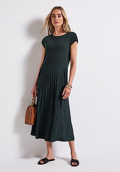 STREET ONE Midikleid mit Plissée-Rock günstig online kaufen