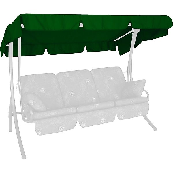 Angerer Dach für Hollywoodschaukel  Ersatz ¦ grün ¦ Maße (cm): B: 210 T: 14 günstig online kaufen